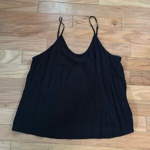 Treasure & Bond | Spaghetti Strap Tank Top | Black | size L